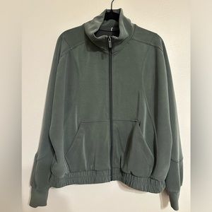 Lululemon Softstreme Full Zip Dark Forest